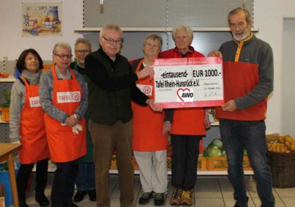Spendenübergabe der AWO an die Tafel Emmelshausen