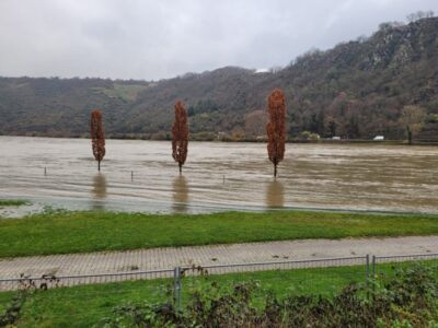Hochwasser am Mittelrhein